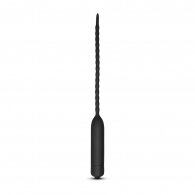 5.9'' Black Color Silicone Vibrating Penis Plug