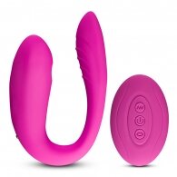 10 Speeds Pink Remote Control Rechargeable Clitoral and Couple